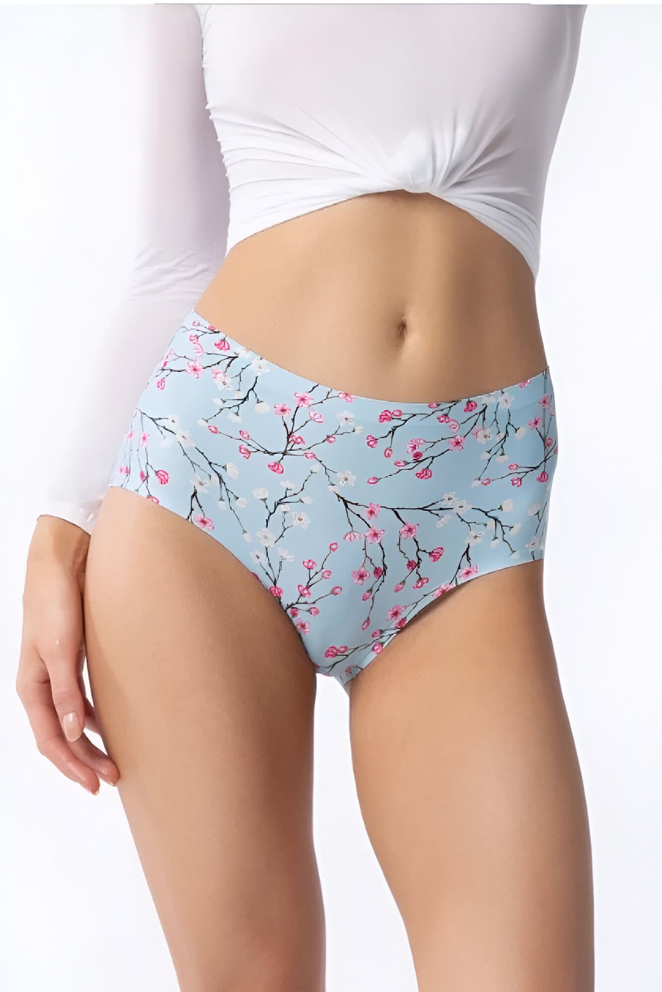 Трусики-сліпи безшовні Julimex Simple Classic SAKURA Небесні